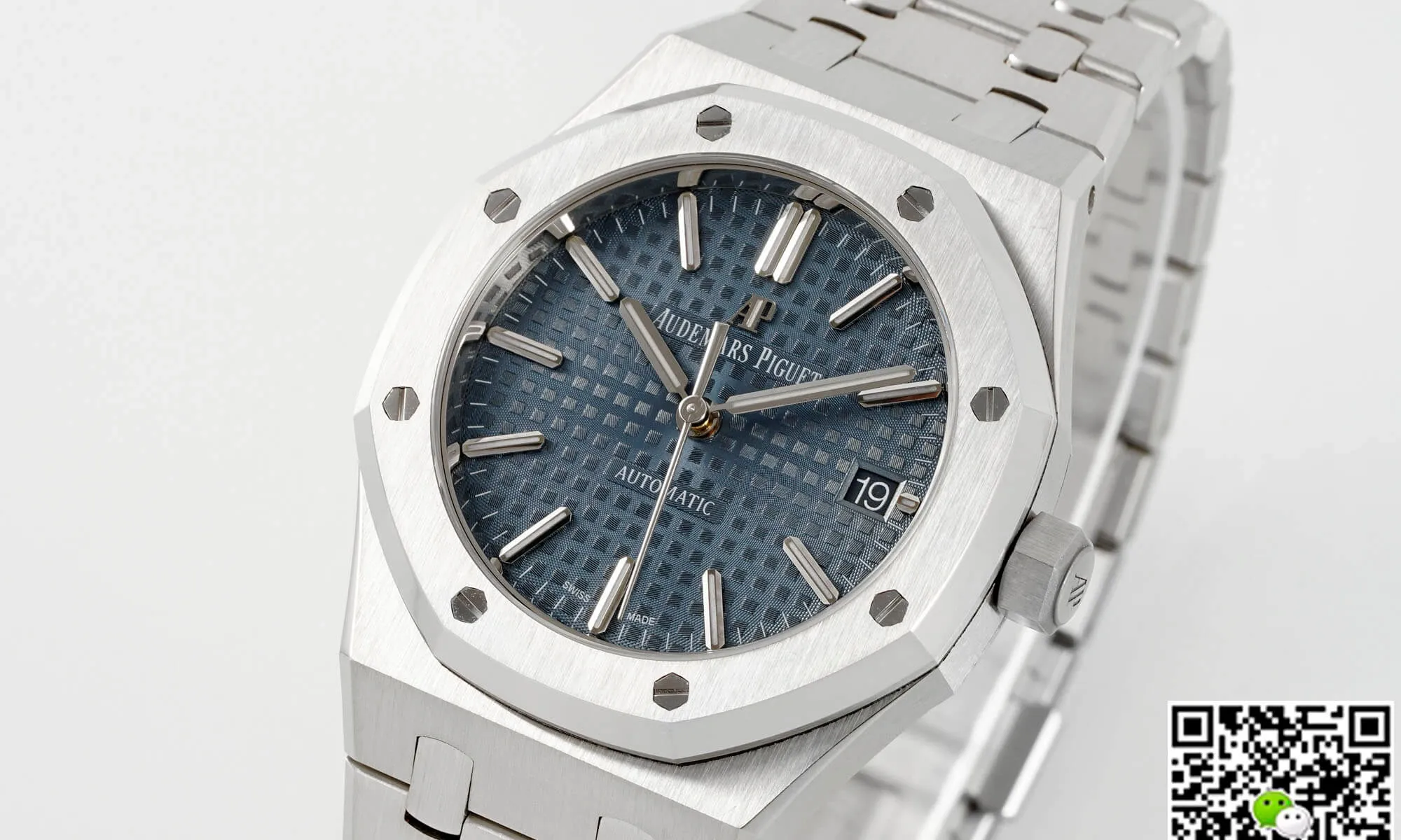 Audemars Piguet Royal Oak 15450ST.OO.1256ST.03 APS Factory 1:1 Best Edition Replica Watch Titanium Case Blue Dial